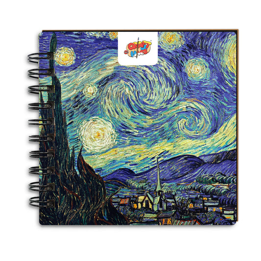 Artist Mini Travel Sketch Book – Black Page (Van Gogh Theme) - The Crafthives