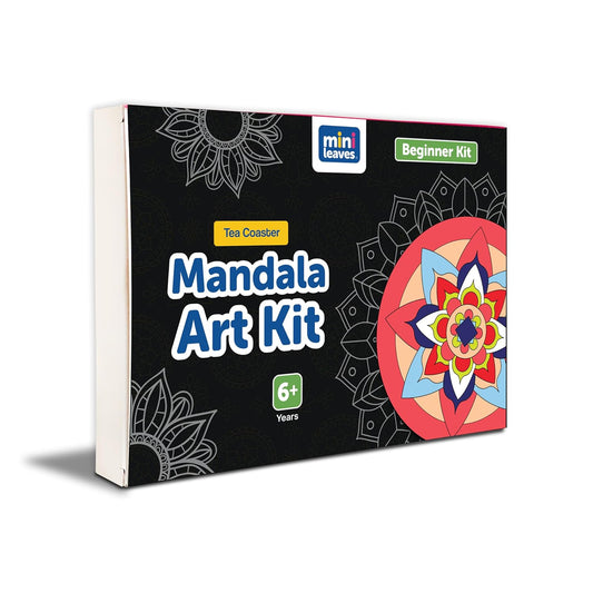 Mandala Tea Coasters Art and Craft Kit 6+ Years- Beginner - The Crafthives