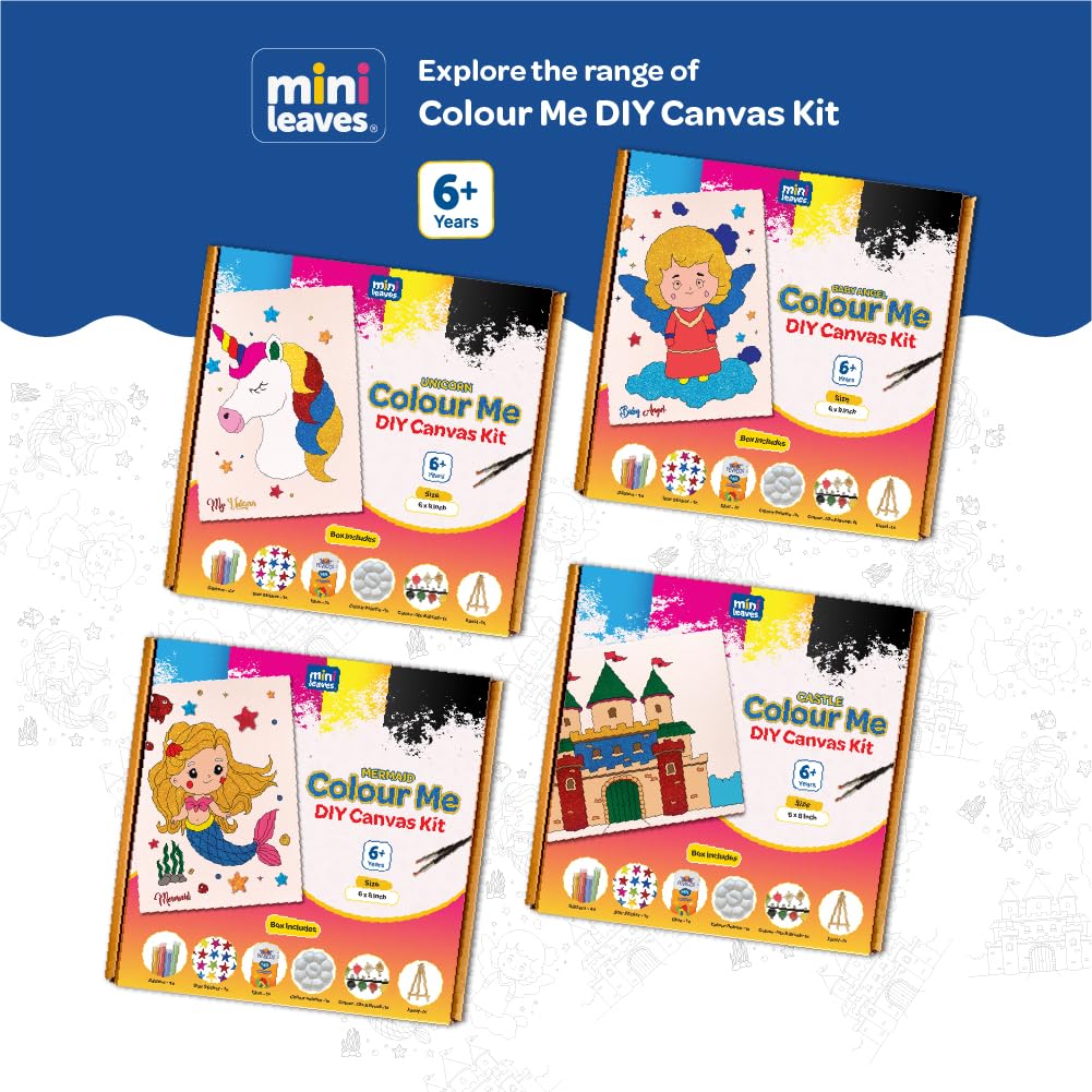 Color Me Deer DIY Canvas Art Kit for 6+ years