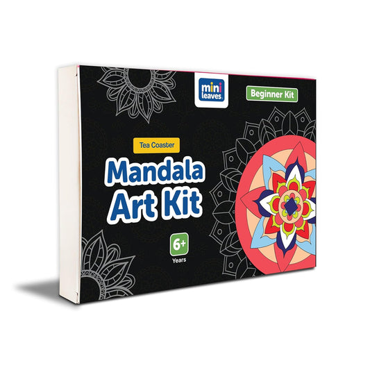Mandala Tea Coasters Art and Craft Kit 9+ years Advance - The Crafthives
