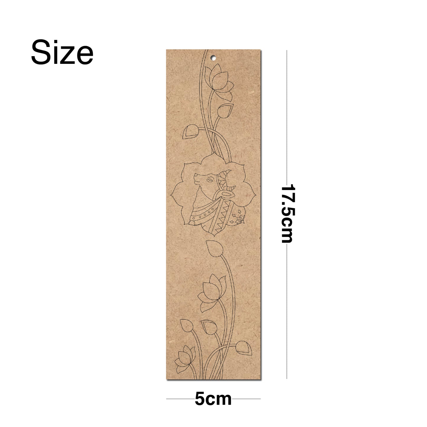 Set of 4 Wooden Bookmarks – Mandala & Pichwai Art