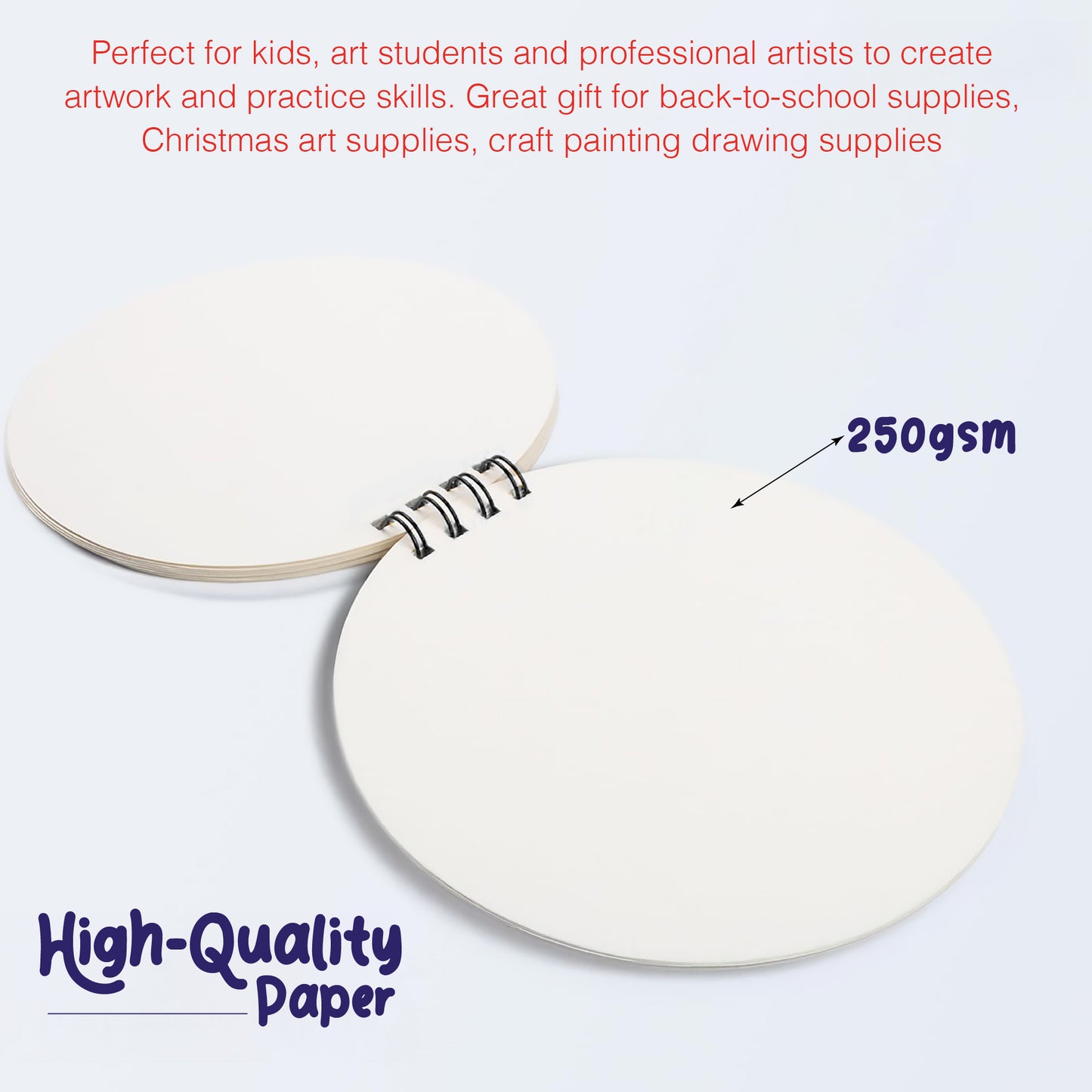 Round Artist Sketch Book – 7 Inch | Fishing Boat Theme