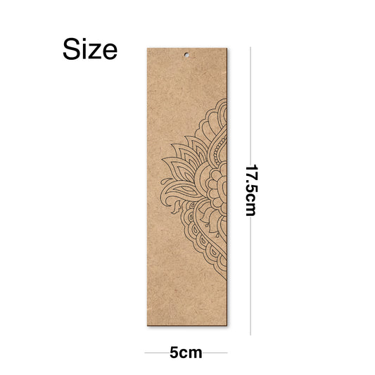 Mandala Wooden Bookmark Set – Pack of 4 with Paint Set