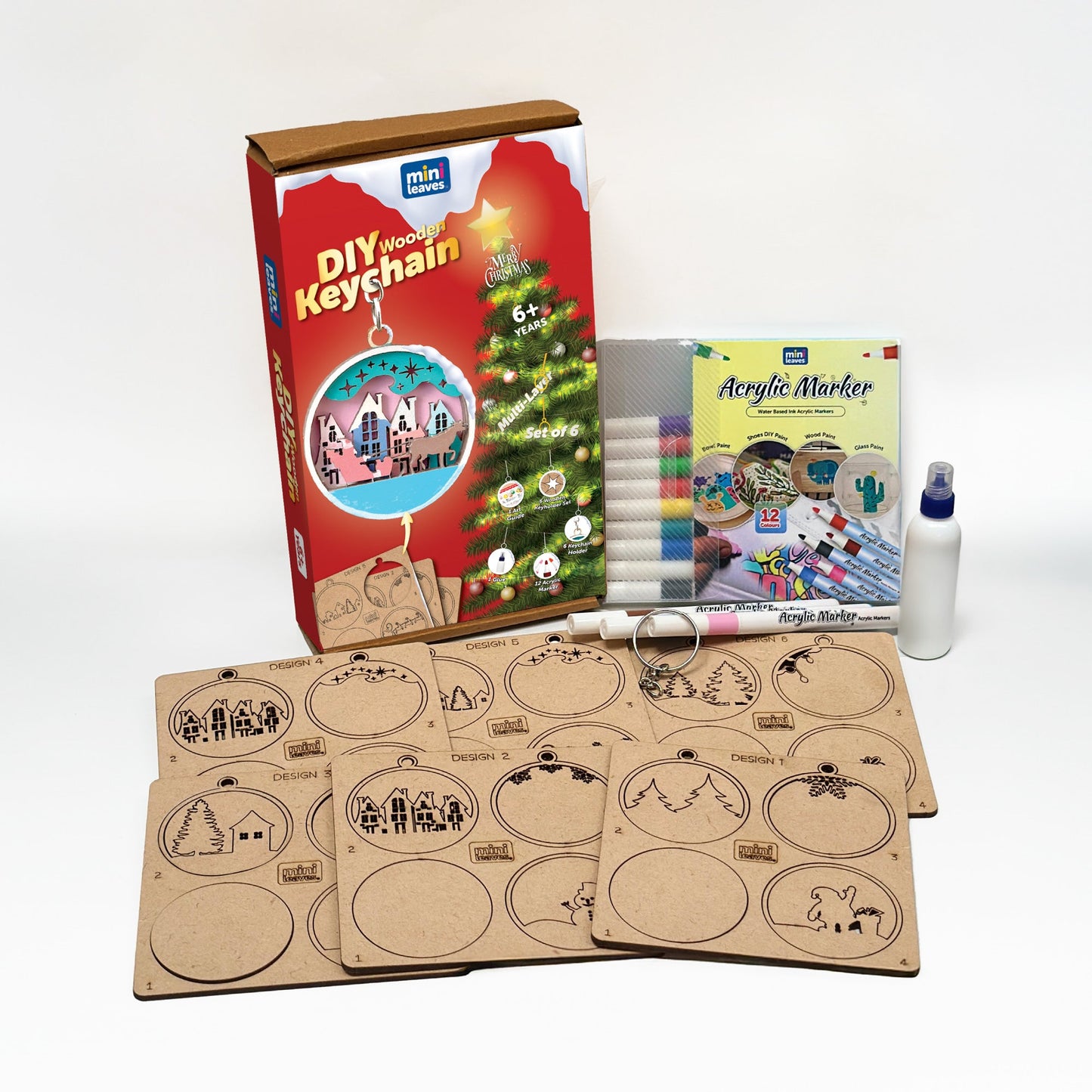 Creative Me DIY Chritmas Keychains - Art And Craft Kit for 6+ Years - The Crafthives