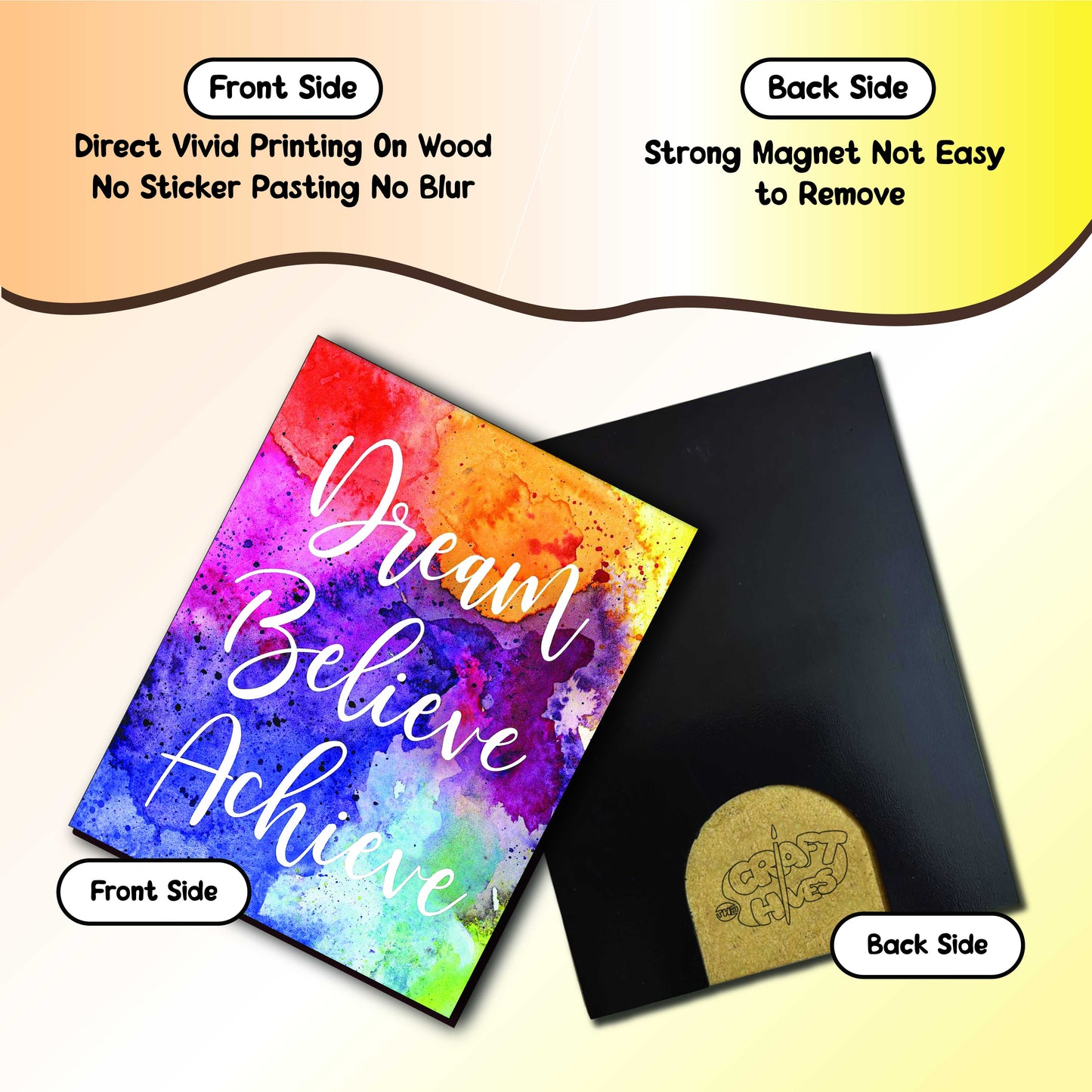 Motivational Quote Fridge Magnets – Set of 6