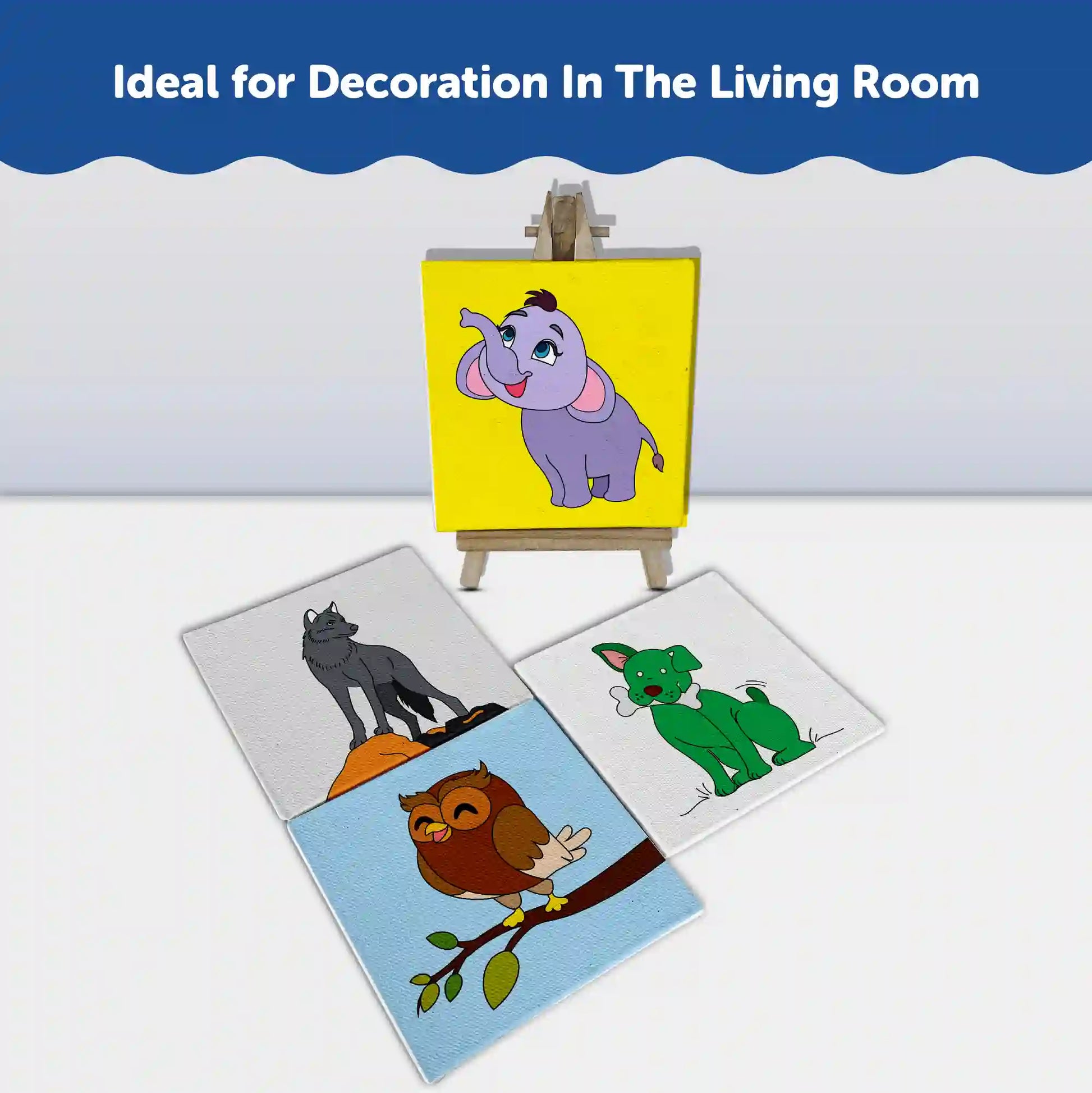 Canvas Craft Art Paint Kit for Beginner 6+ Years - The Crafthives