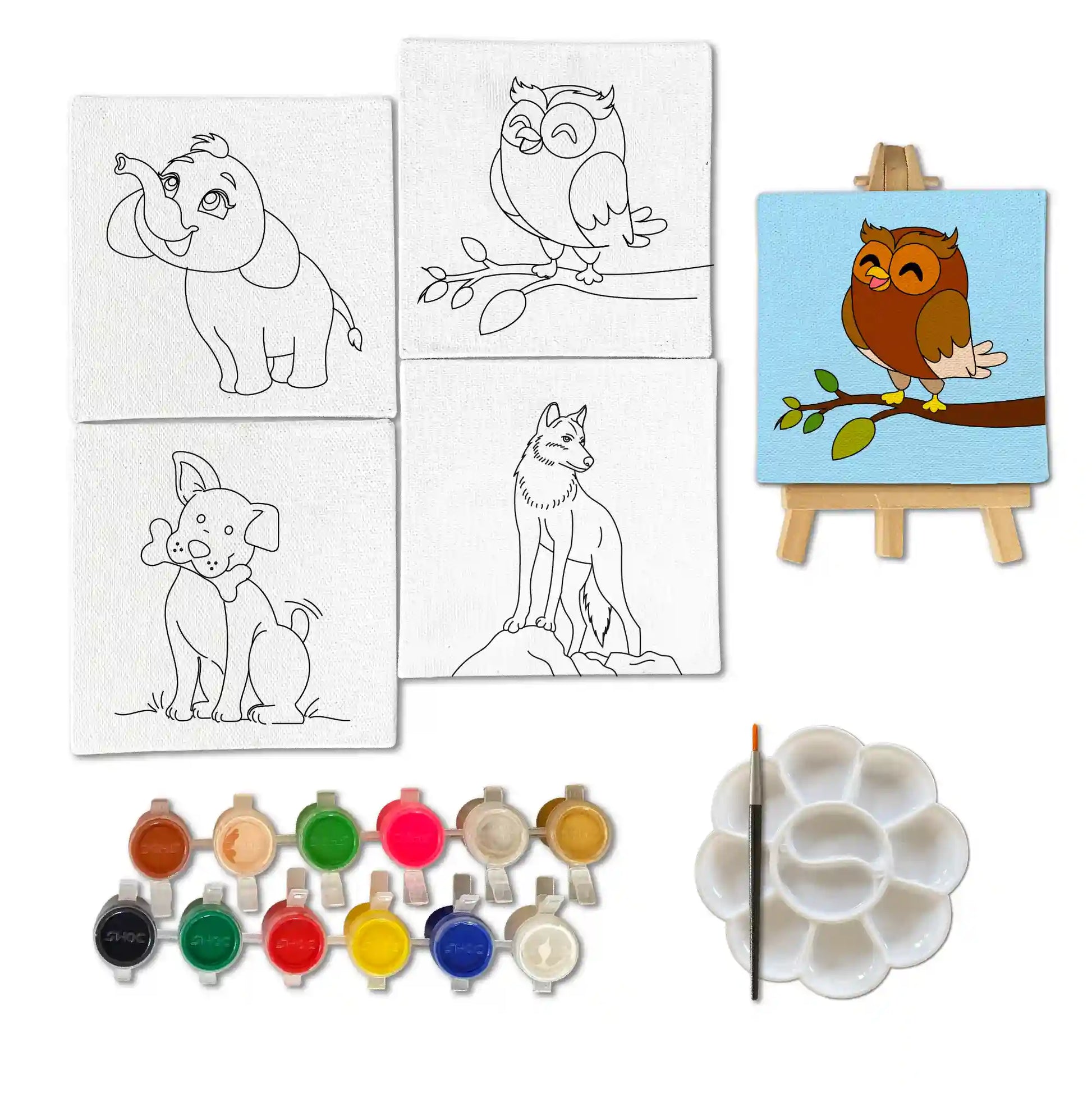 Canvas Craft Art Paint Kit for Beginner 6+ Years - The Crafthives