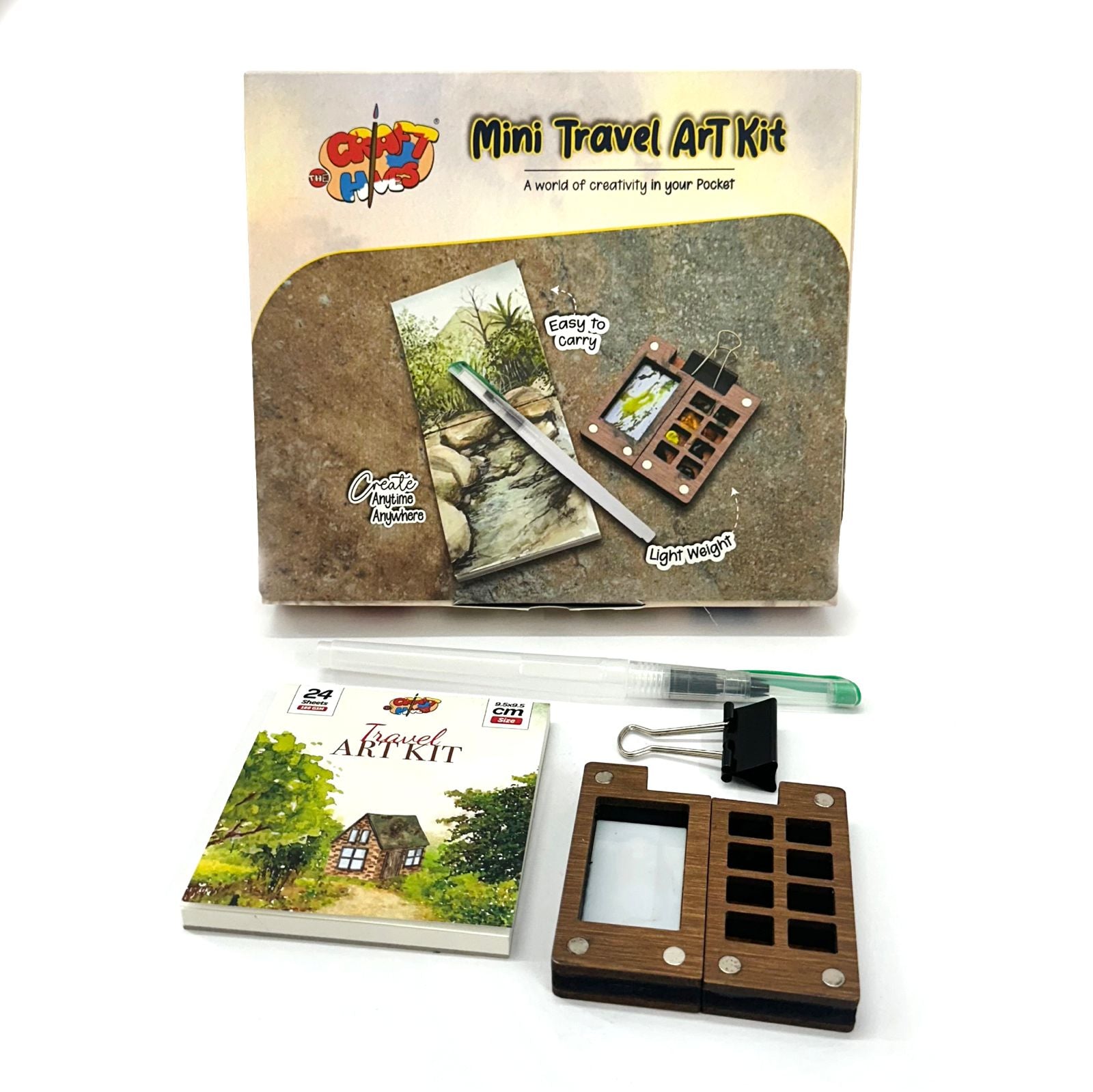 The Crafthives Mini Travel Art Kit -A World of Creativity in Your Pocket!