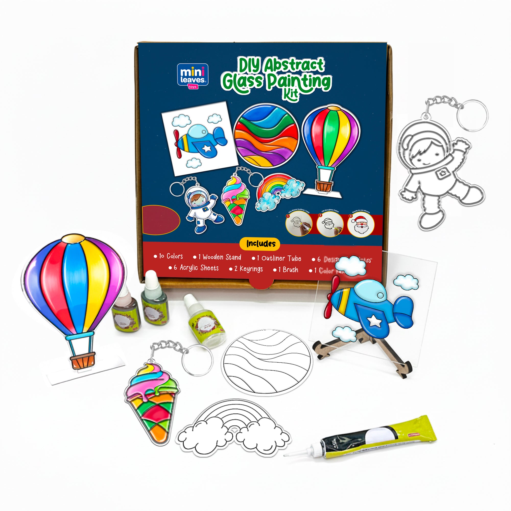 DIY Glass Painting Kit for Kids (6+ Years) – Fun, Creative & Beginner Friendly