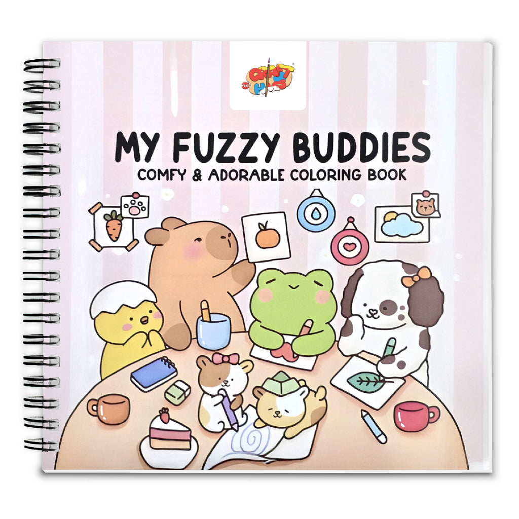 Bestie Moments – Cute & Girly Coloring Book | 12 Acrylic Markers