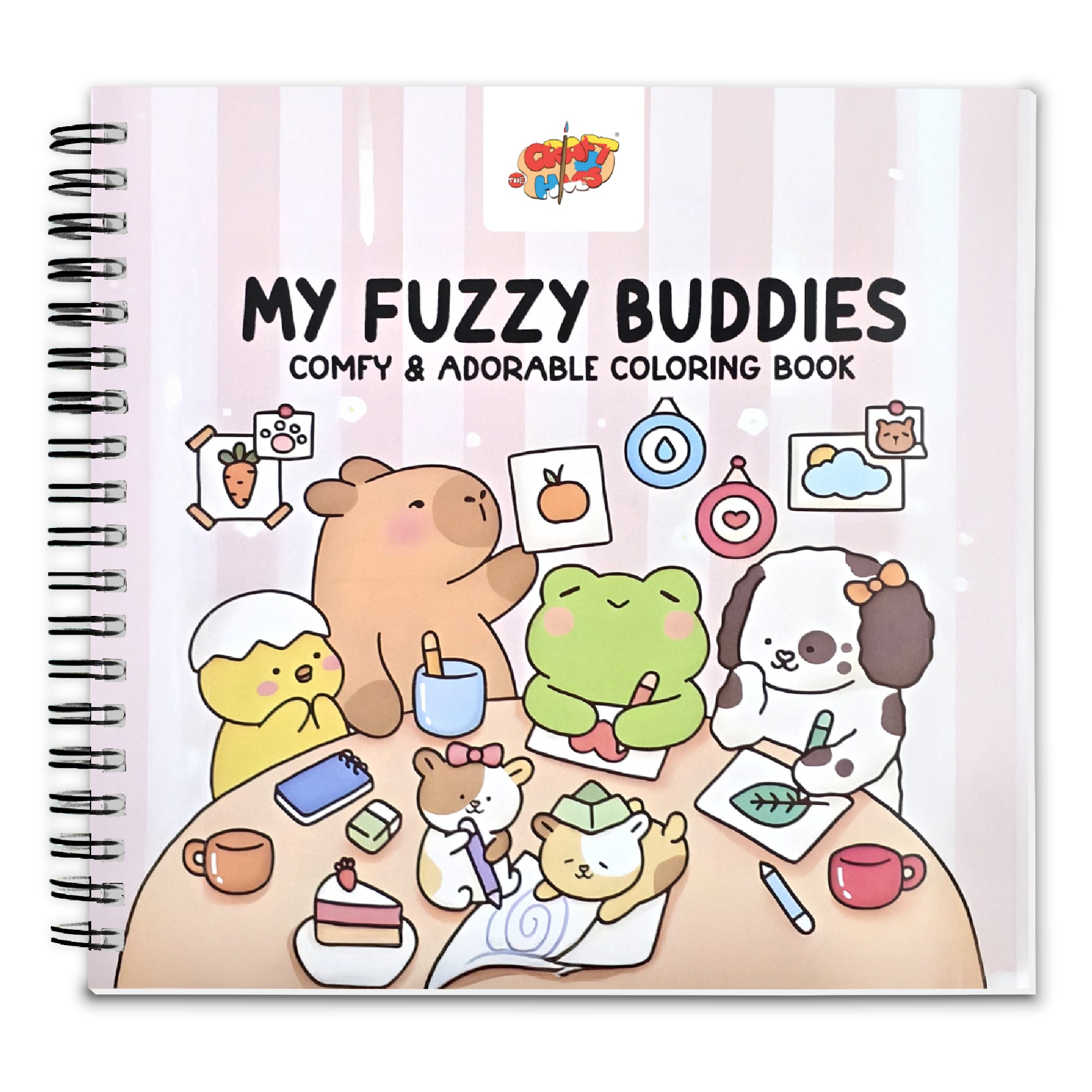 Bestie Moments – Cute & Girly Coloring Book | 12 Acrylic Markers