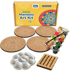 Mandala Painting Kit Tea Coaster Art and Craft Kit- Advanced Level 6+ - The Crafthives