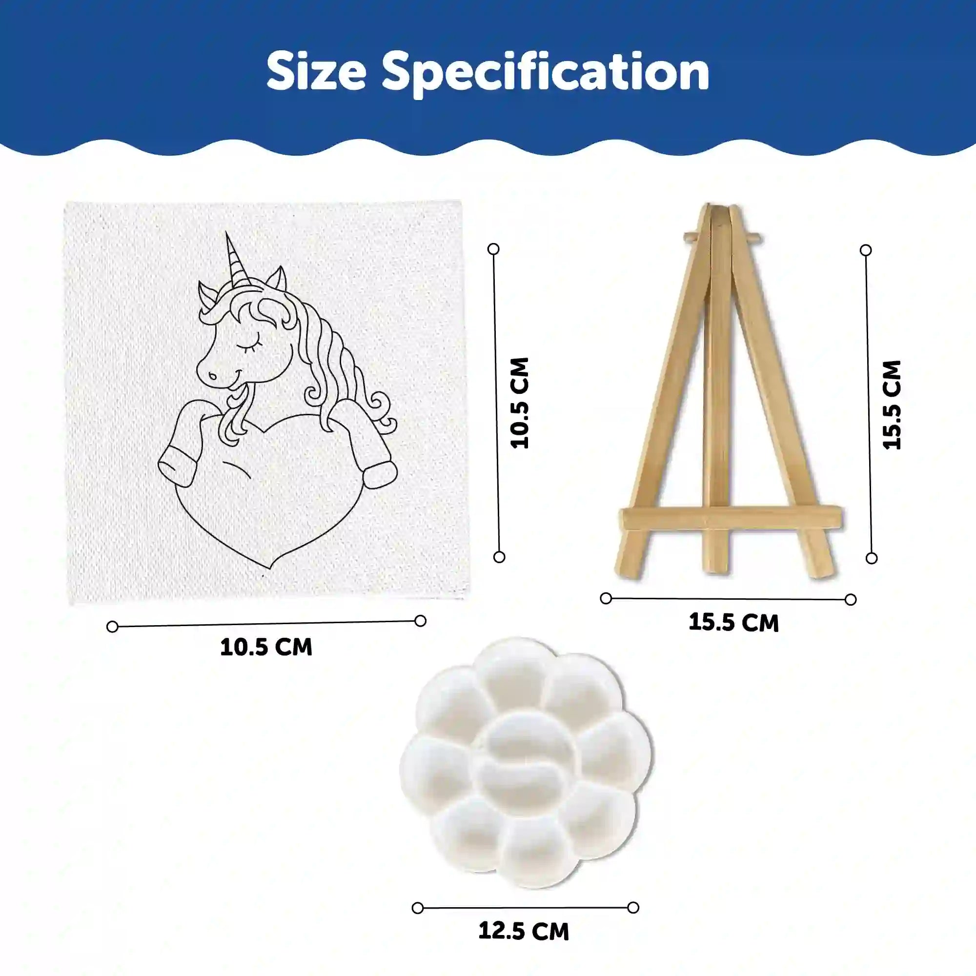 Canvas Craft Art Paint Kit for Beginner 4 to 6 Years- Set of 4 - The Crafthives