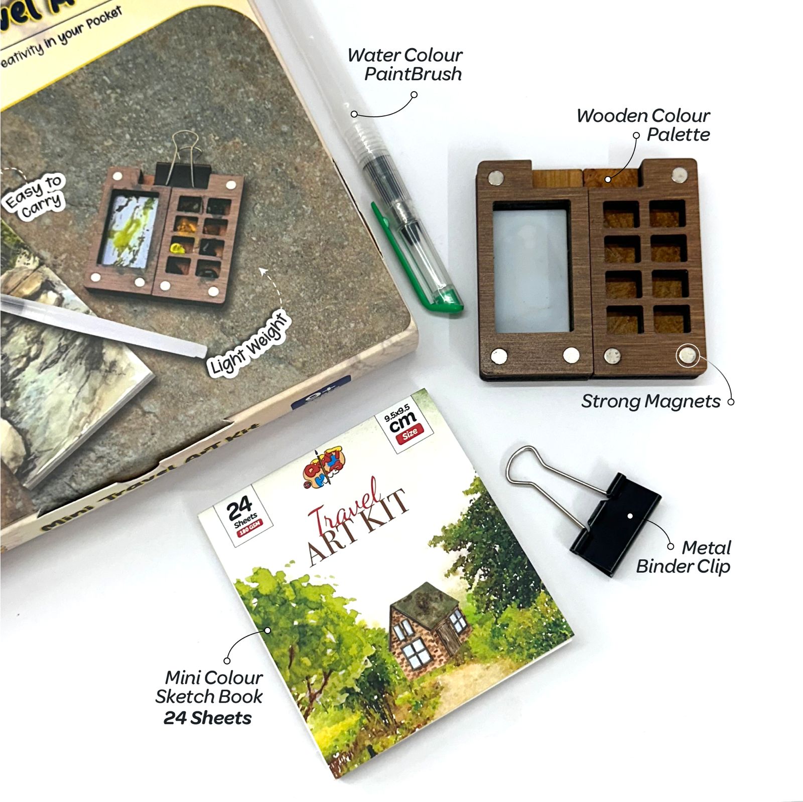 Mini Travel Art Kit -A World of Creativity in Your Pocket! | The Crafthives