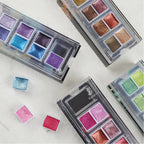 The Crafthives Shimmer Watercolor Set – Red Magic (8 Metallic Pearlescent Shades)