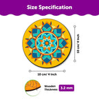 Mandala Painting Kit Tea Coaster Art and Craft Kit- Advanced Level 6+ - The Crafthives