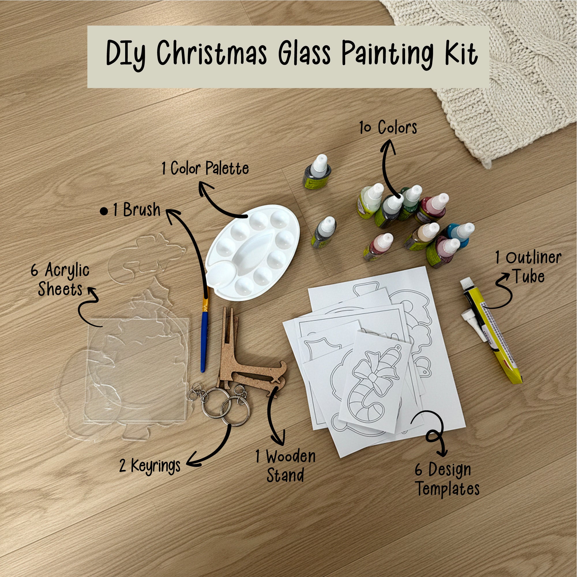 DIY Glass Painting Kit for Kids (6+ Years) – Fun, Creative & Beginner Friendly