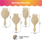 Decorate Your Own DIY Princess Mirrors Paint Art and Craft Kits for Girls age 6+ Set of 4 - The Crafthives