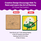 Mandala Art Kit for Adults | Tea Coasters Pichwai Theme Set of 4