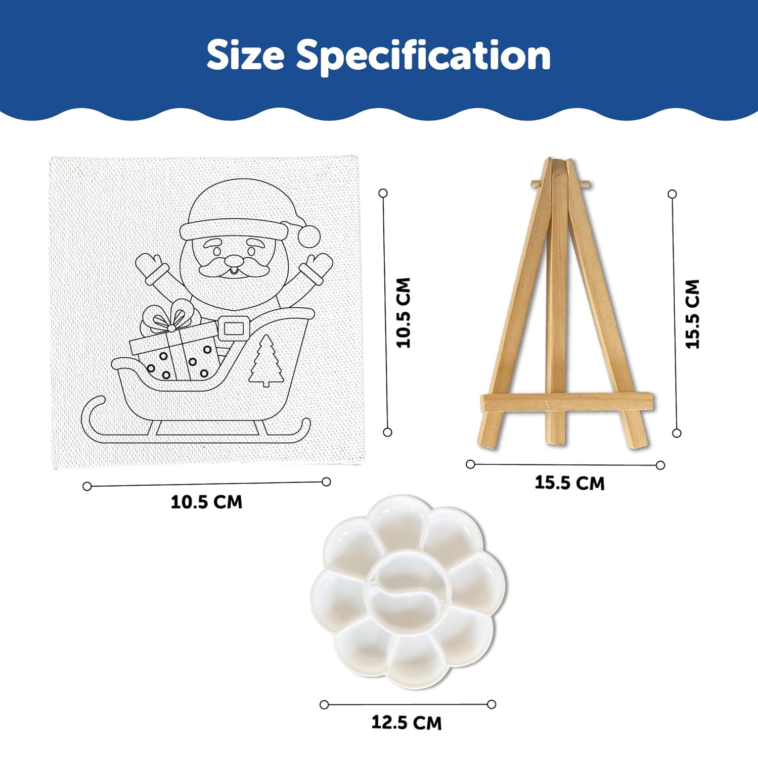 Mini Canvas Art Kit for 4 - 6 Years Set of 4 - The Crafthives