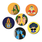 Mandala Tea Coasters Art and Craft Kit 9+ years Advance - The Crafthives