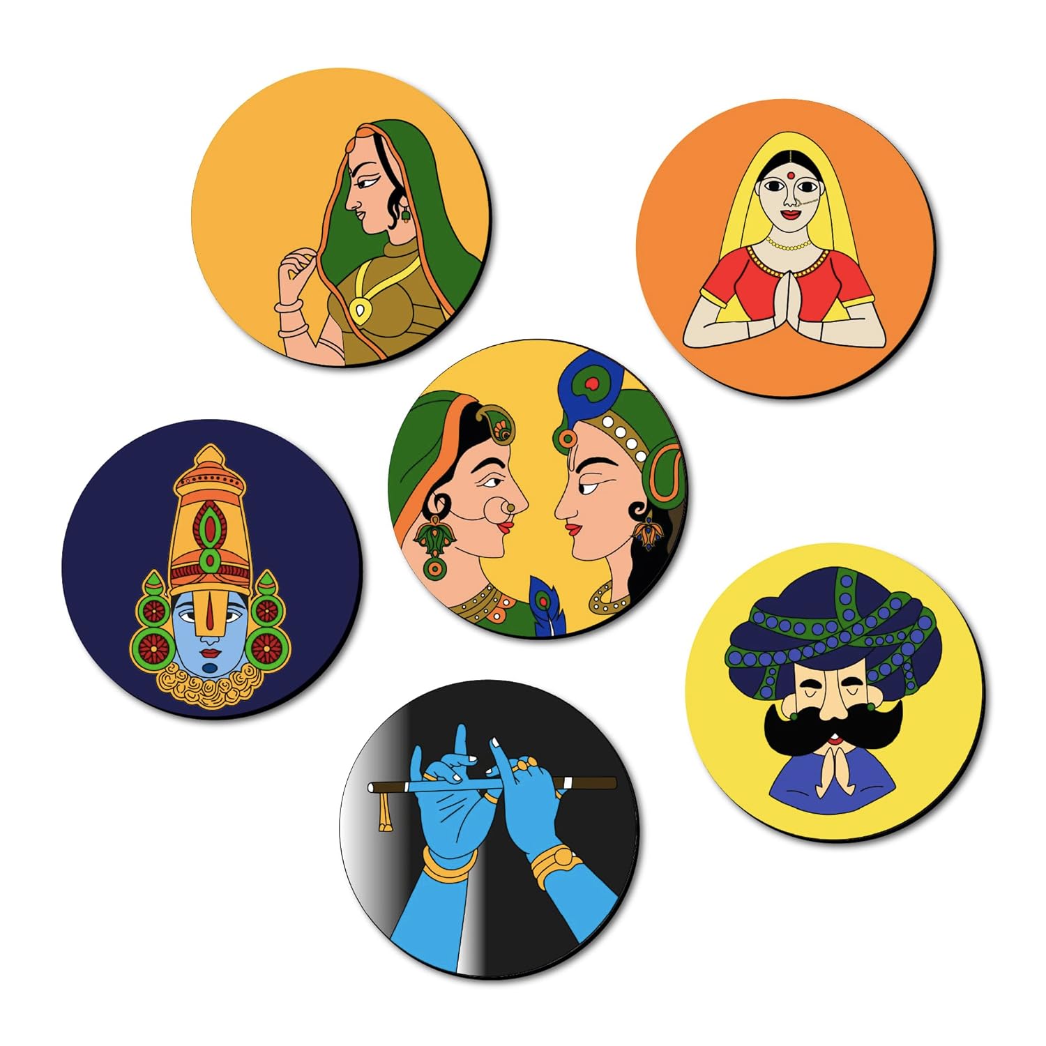 Mandala Tea Coasters Art and Craft Kit 9+ years Advance - The Crafthives