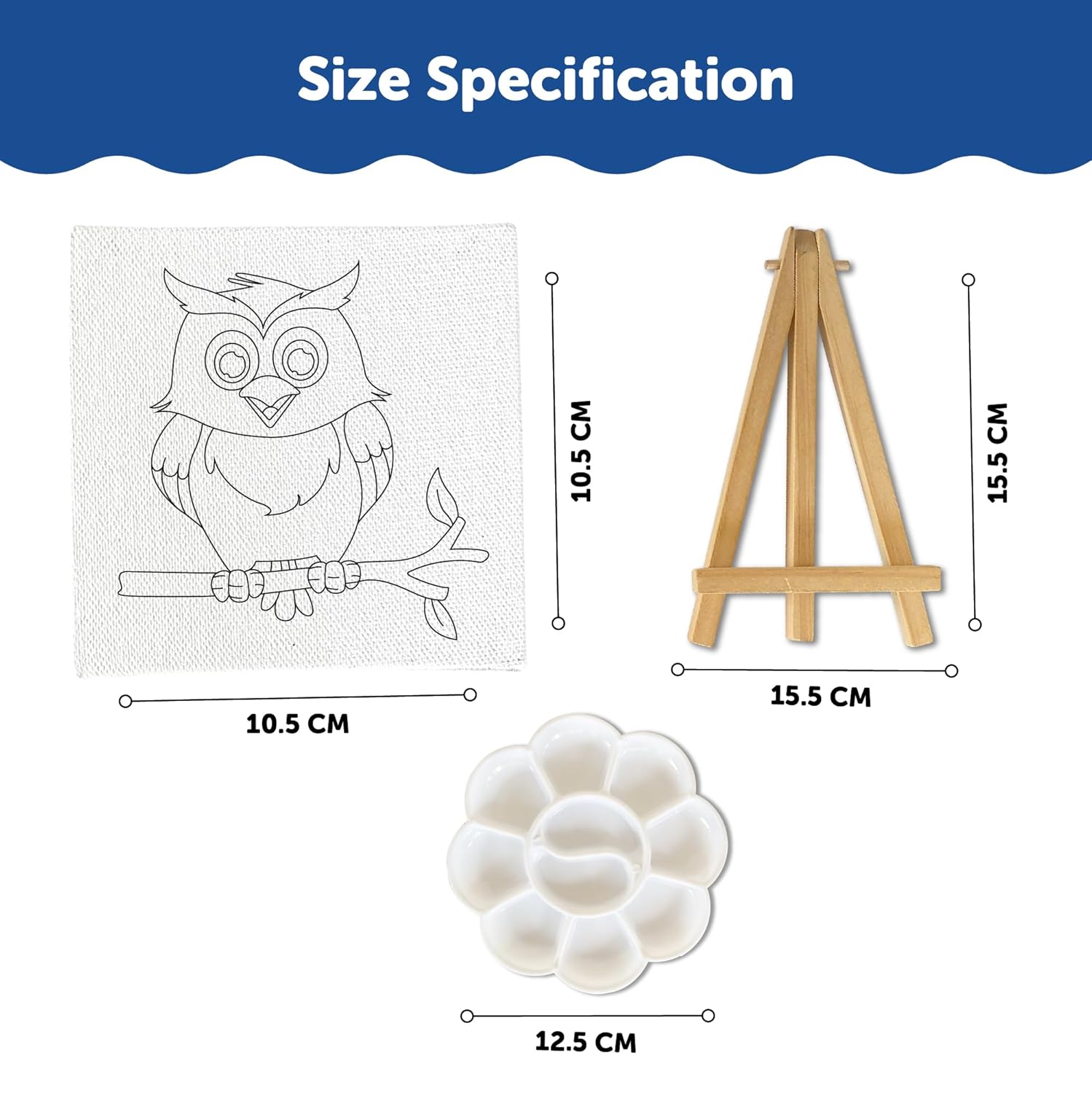 Canvas Craft Art Paint Kit for Beginner 4 to 6 Years- Set of 4 - The Crafthives