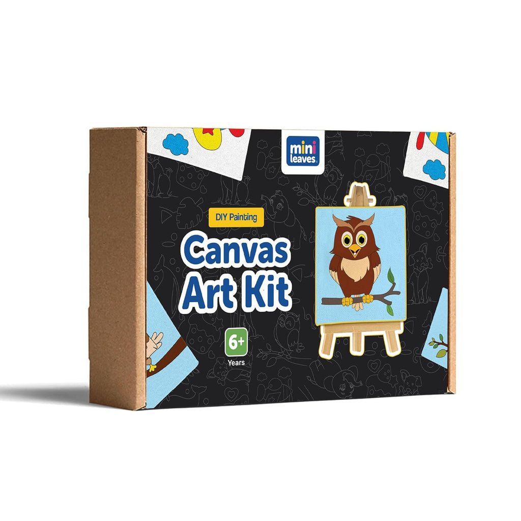 Canvas Craft Art Paint Kit for Beginner 4 to 6 Years- Set of 4 - The Crafthives