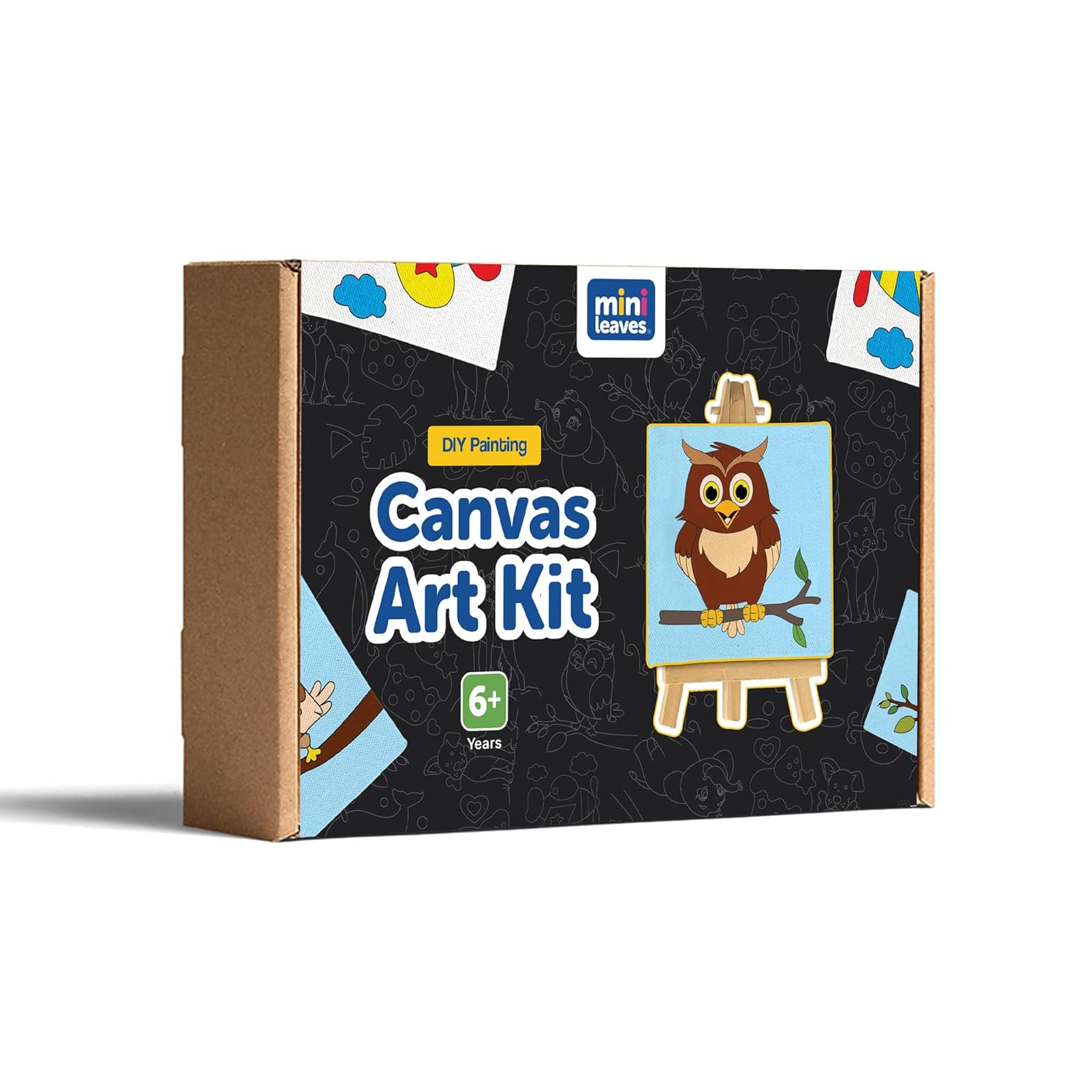 Canvas Craft Art Paint Kit for Beginner 4 to 6 Years- Set of 4 - The Crafthives