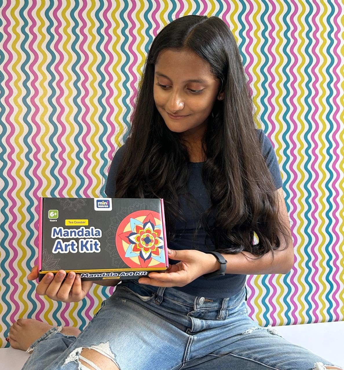 Mandala Tea Coasters Art and Craft Kit 6+ Years- Beginner - The Crafthives