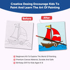 Canvas Craft Art Paint Kit for Beginner 4 to 6 Years- Set of 4 - The Crafthives