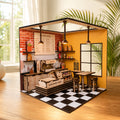 DIY 3D Wooden Miniature Cafe Kit