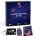 Cosmic Harmony Art Kit | Galaxy Watercolor Painting Set with Stencil - The Crafthives
