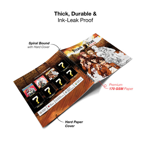 Attack On Titan Anime Coloring Book Volume 3 | 24 Sketch Pens – The Crafthives