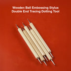 Dotting Tool Wooden 5 Pieces Set