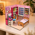 DIY 3D Wooden Miniature Bedroom