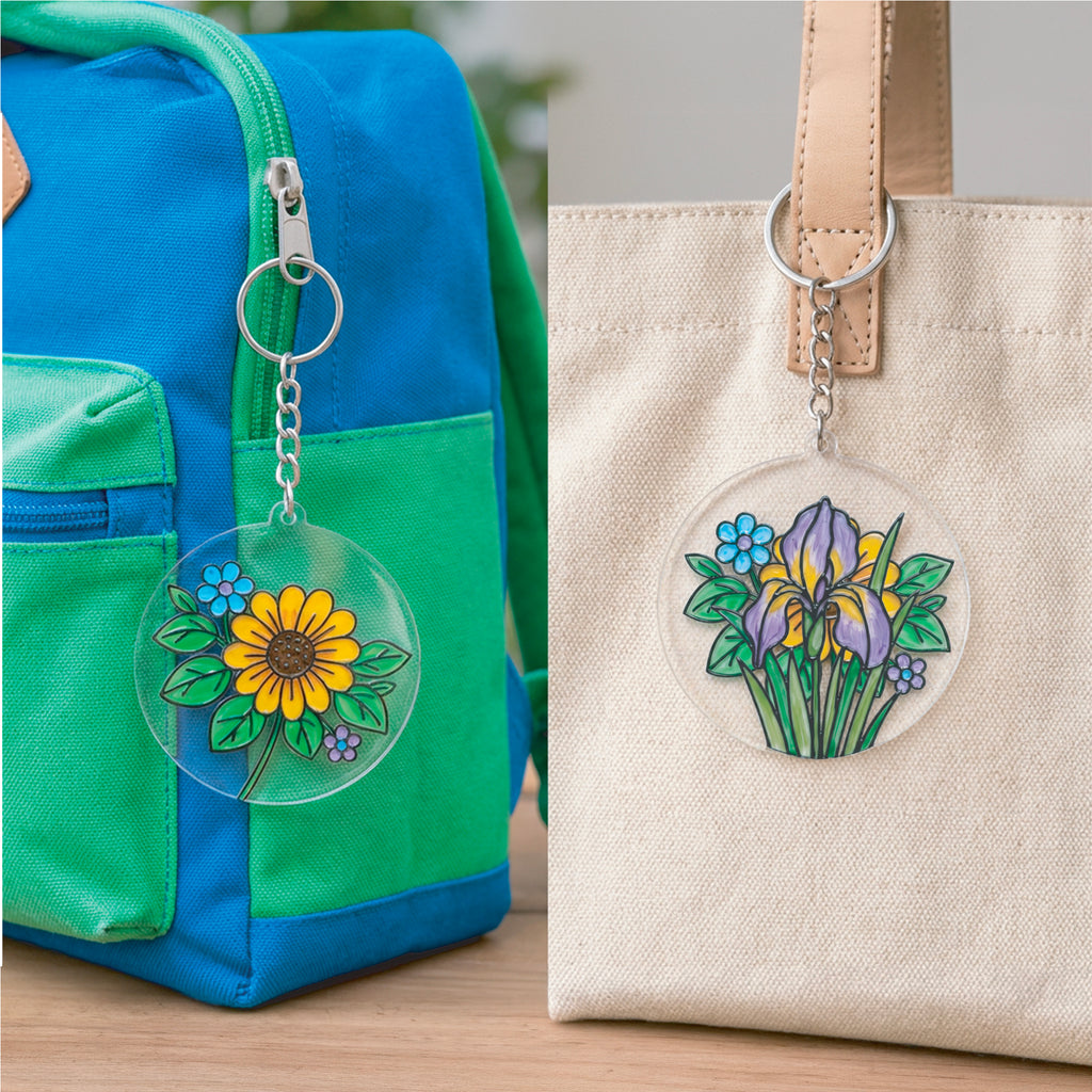 Floral Glass Painting Kit | DIY Flower Stained Glass Art Set for Artists & Art Lovers – The Crafthives