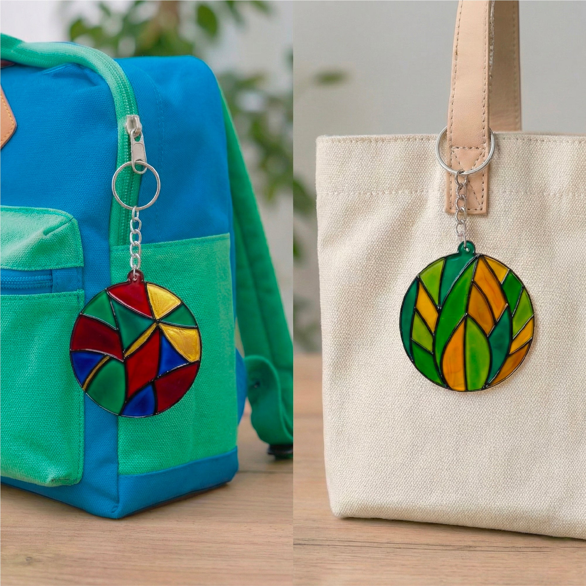 Abstract Glass Painting Kit | DIY Stained Glass Style Art Set with Acrylic Templates – The Crafthives