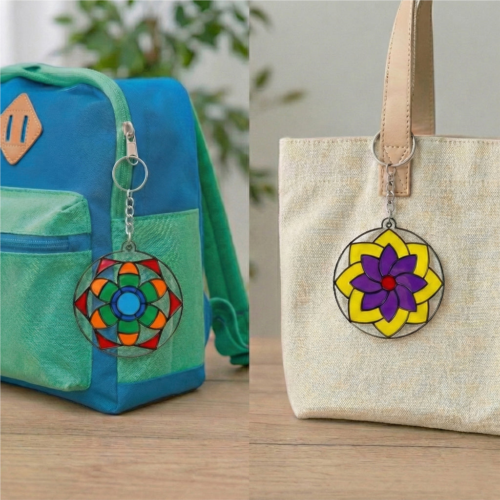 Mandala Glass Painting Kit | DIY Stained Glass Mandala Art Set – The Crafthives