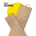 Mandala Wooden Bookmark Set – Pack of 4 with Paint Set