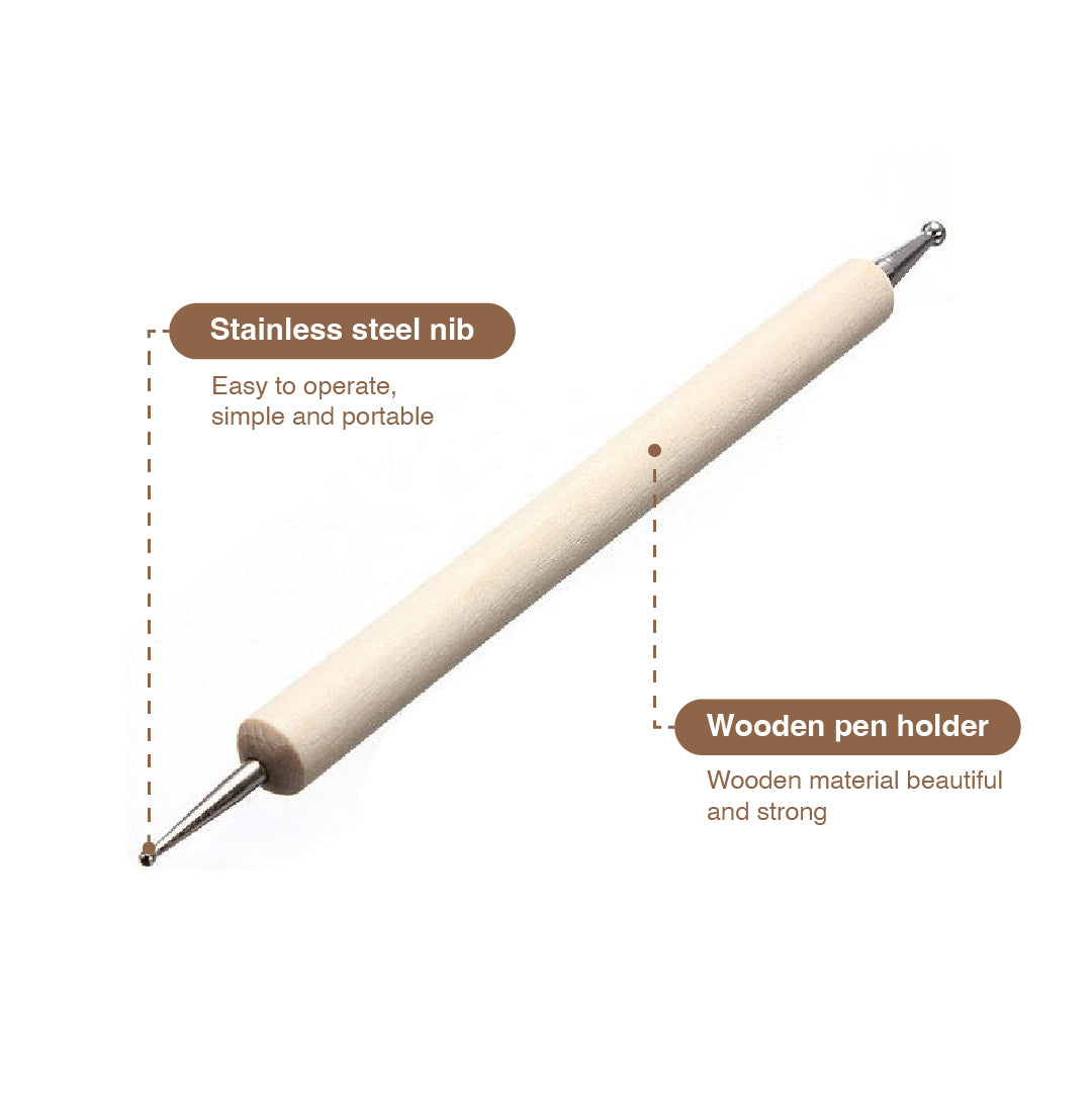 Dotting Tool Wooden 5 Pieces Set