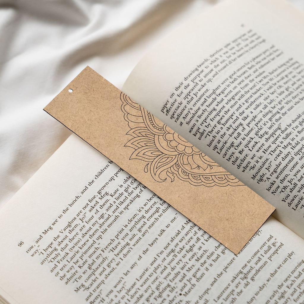 Mandala Wooden Bookmark Set – Pack of 4 with Paint Set