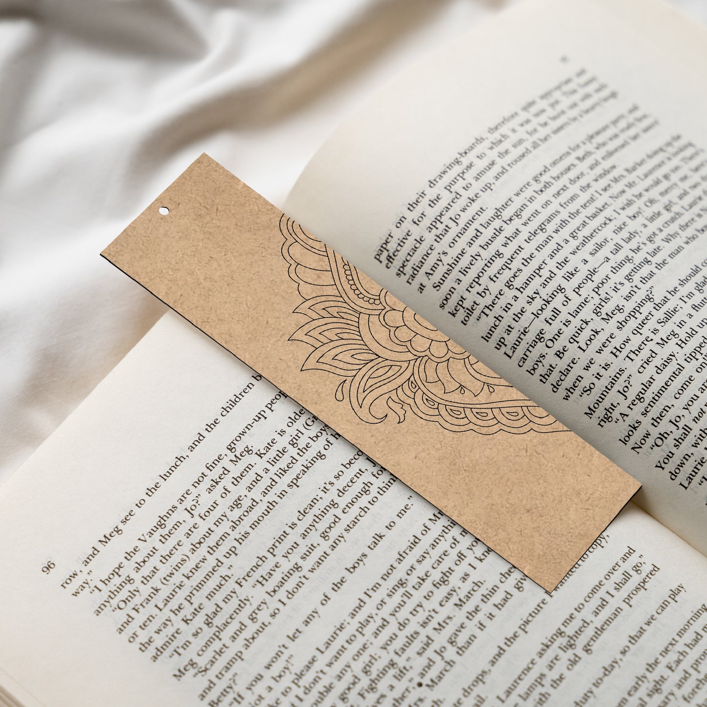 Mandala Wooden Bookmark Set – Pack of 4 with Paint Set