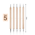 Dotting Tool Wooden 5 Pieces Set