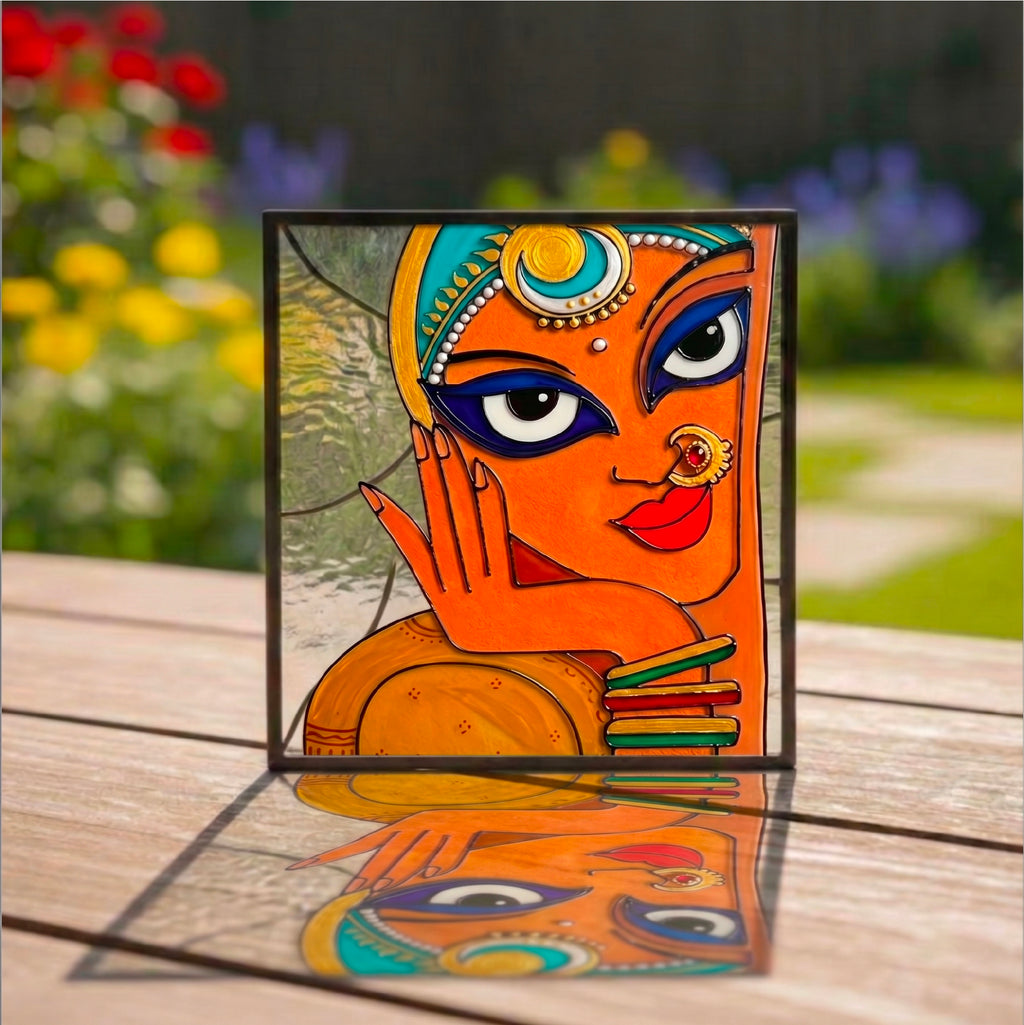 Indian Folk Art Glass Painting Kit