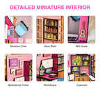 DIY 3D Wooden Miniature Bedroom