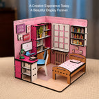 DIY 3D Wooden Miniature Bedroom