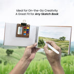 Mini Travel Art Wooden Palette with Clip