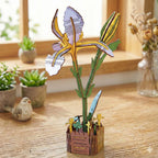 Iris 3D Wooden Flower Pot DIY Craft Kit