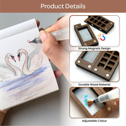 The Crafthives Mini Travel Art Kit with metal clip